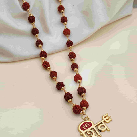 Rudraksha Mala with shiv pendant