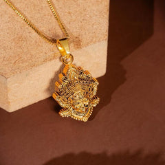 Durga Mataji Face Pendant with Chain