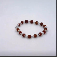 Rudraksha Bracelet Silver Plated