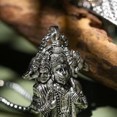 5-Mukhi Hanuman Kada with 5-Munjai Hanumna Pendant with Chain
