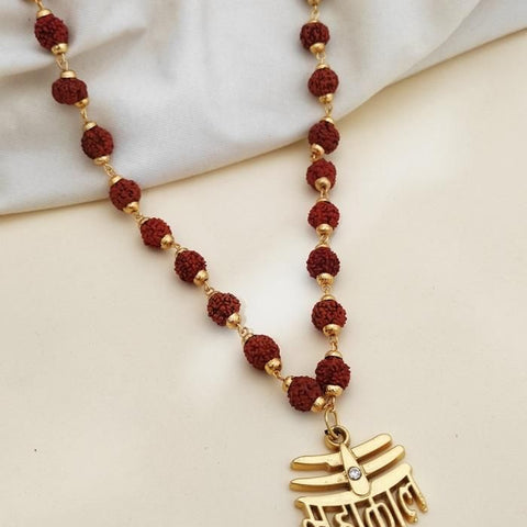 Rudraksha Mala with Mahakal pendant