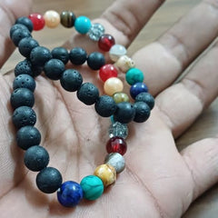 Galaxy Gem Beads Bracelet