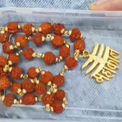 Rudraksha Mala with Mahakal pendant