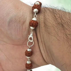 Rudraksha Bracelet Silver Plated